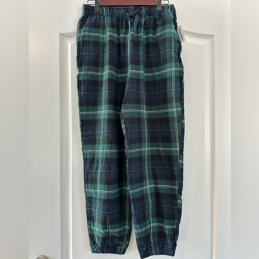 NWT Old Navy High-Waisted Flannel Pajama Joggers for Women